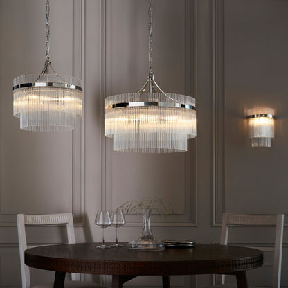 Marietta 3 Pendant Light Bright Nickel – Nickel