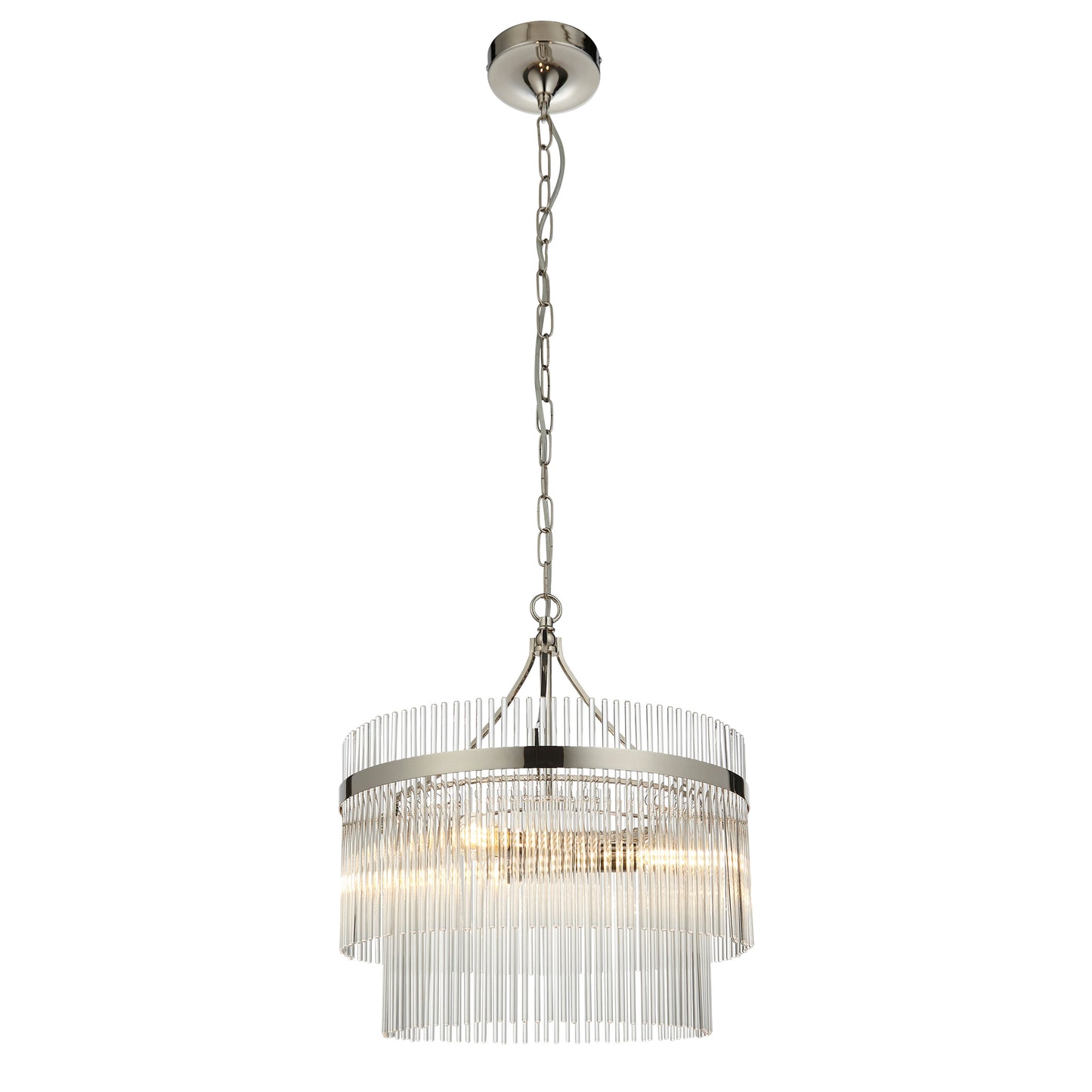 Marietta 3 Pendant Light Bright Nickel – Nickel