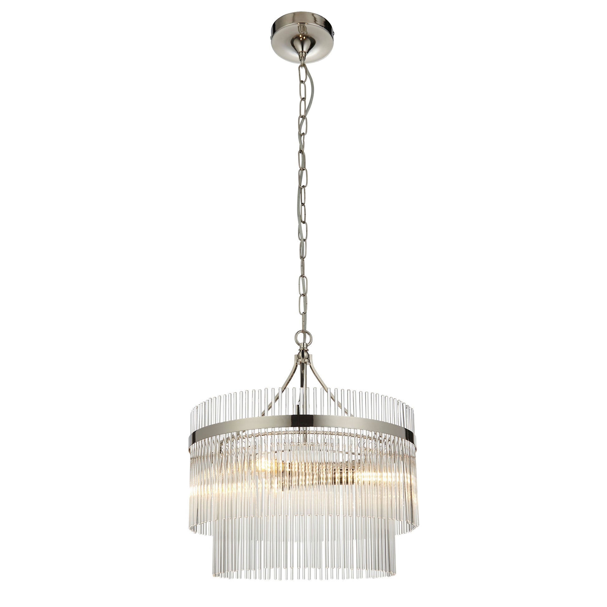 Marietta 3 Pendant Light Bright Nickel – Nickel