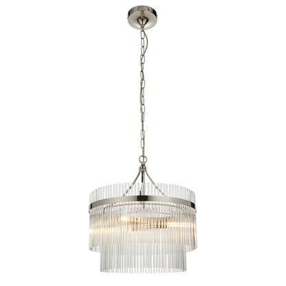 Marietta 3 Pendant Light Bright Nickel – Nickel