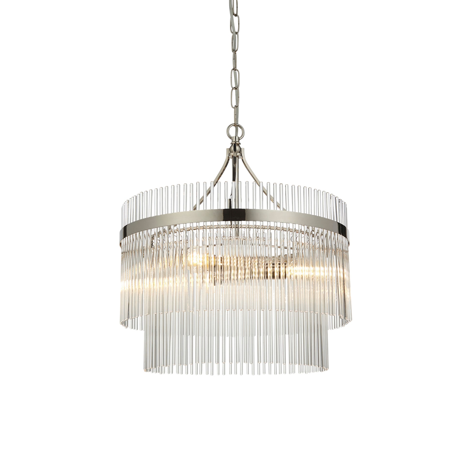 Marietta 3 Pendant Light Bright Nickel – Nickel