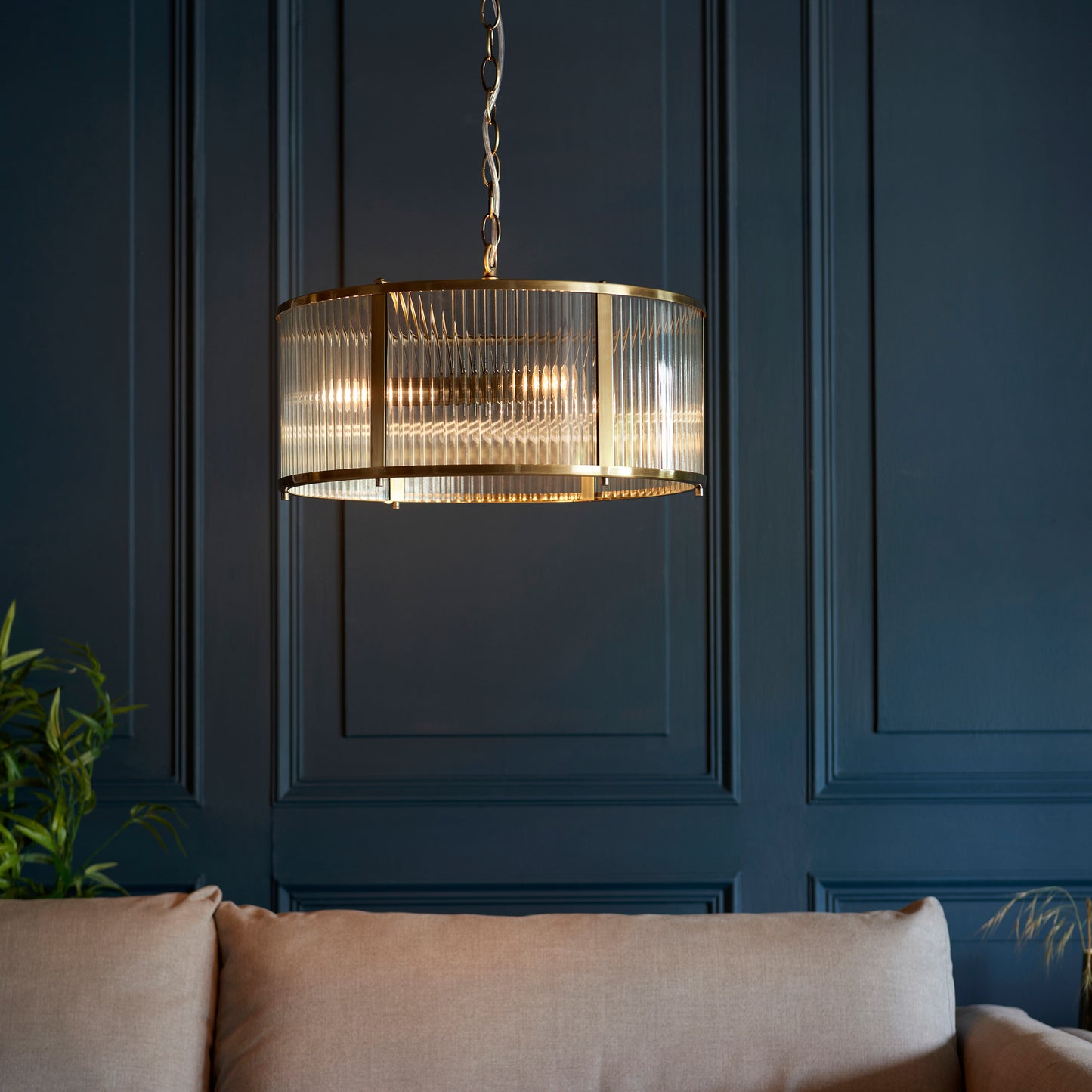 Ridgeton 3 Pendant Light – Brass