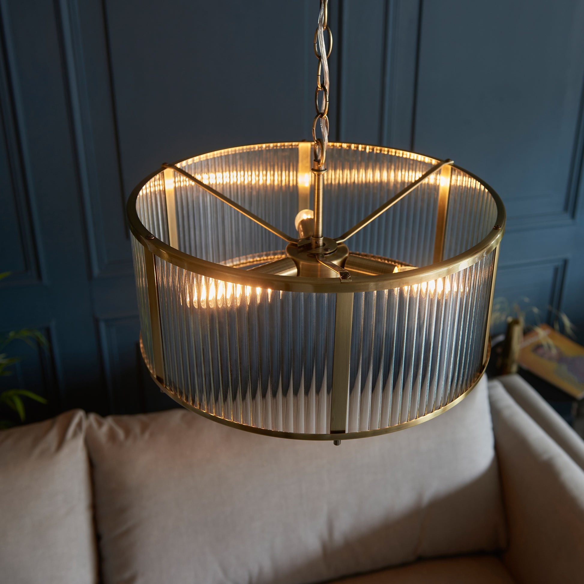 Ridgeton 3 Pendant Light – Brass