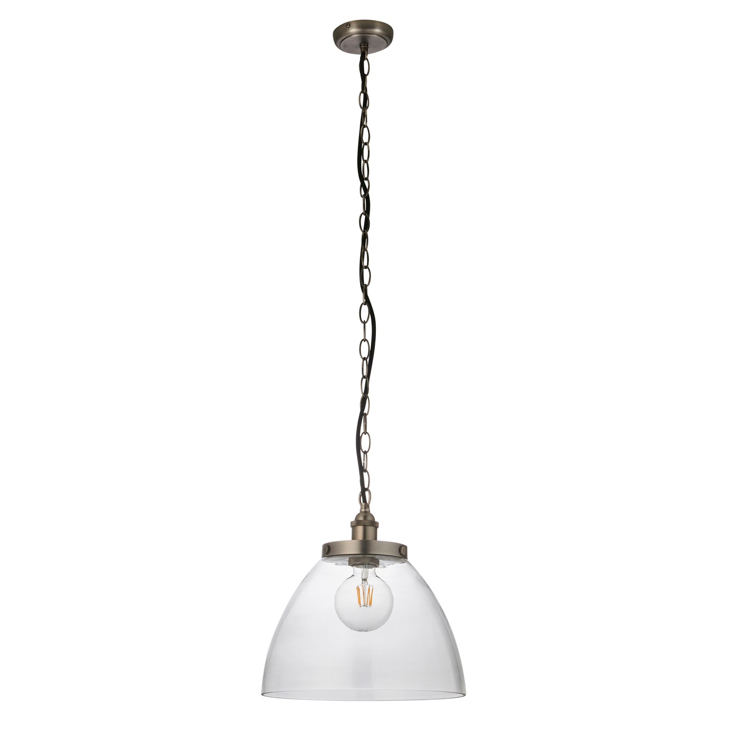 Hansen Grand 1 Pendant Light Brushed Silver – Silver