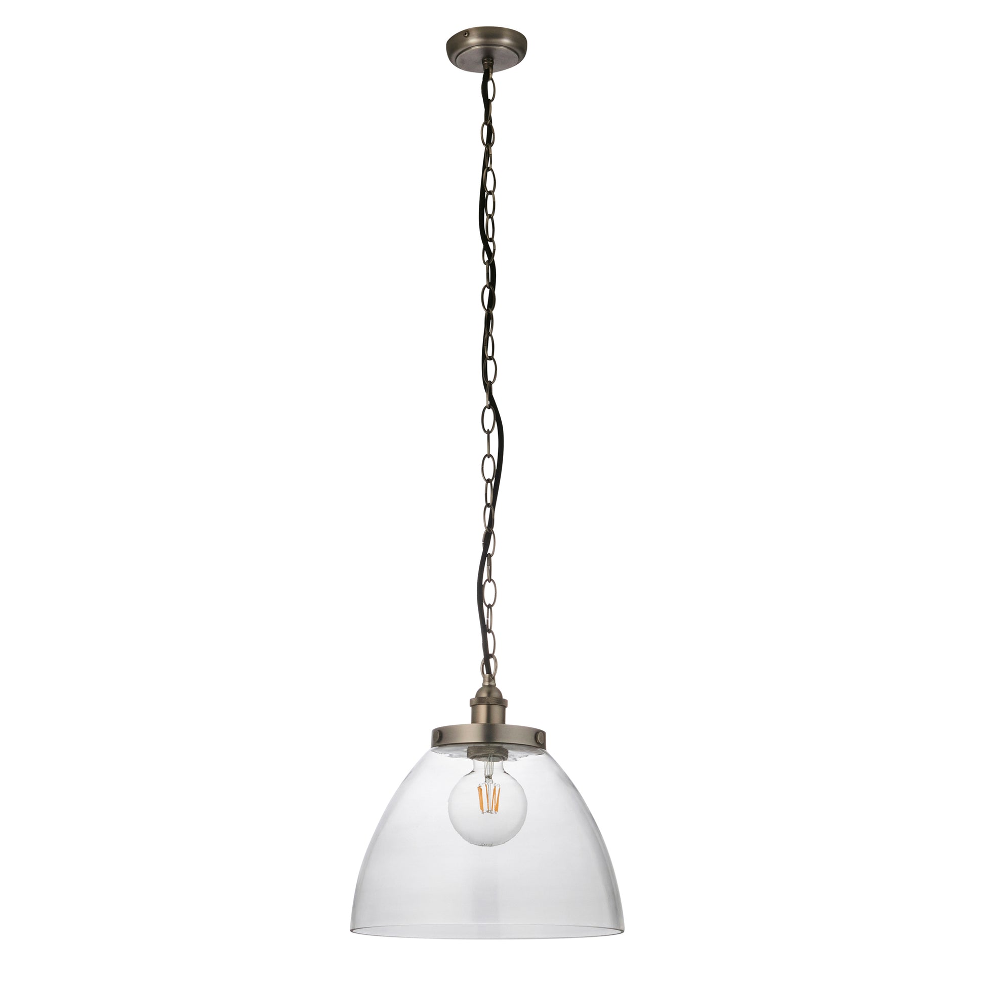Hansen Grand 1 Pendant Light Brushed Silver – Silver