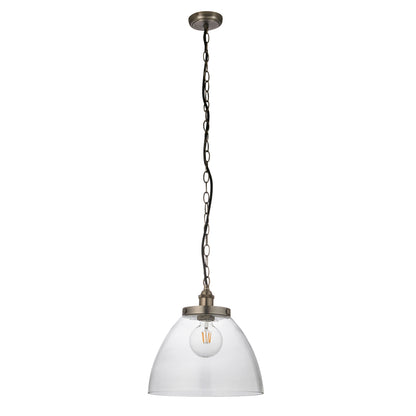 Hansen Grand 1 Pendant Light Brushed Silver – Silver