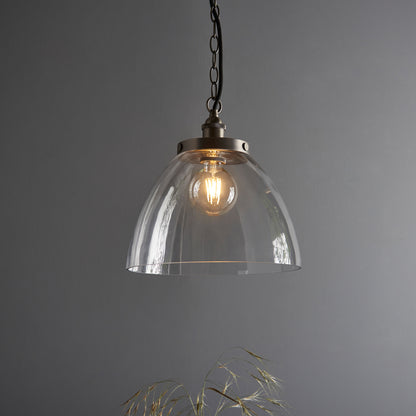 Hansen Grand 1 Pendant Light Brushed Silver – Silver