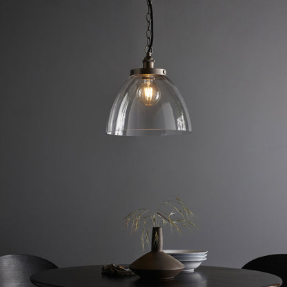 Hansen Grand 1 Pendant Light Brushed Silver – Silver