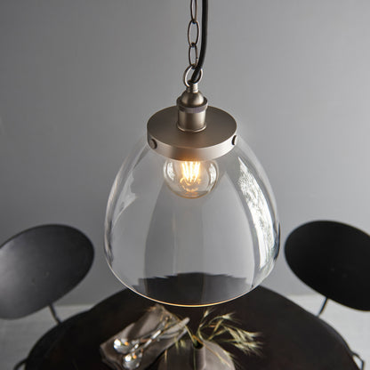 Hansen Grand 1 Pendant Light Brushed Silver – Silver