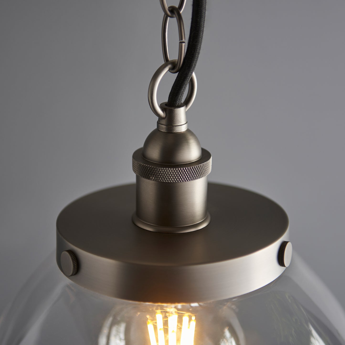 Hansen Grand 1 Pendant Light Brushed Silver – Silver