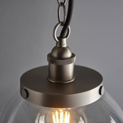 Hansen Grand 1 Pendant Light Brushed Silver – Silver