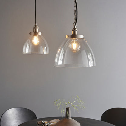 Hansen Grand 1 Pendant Light Brushed Silver – Silver