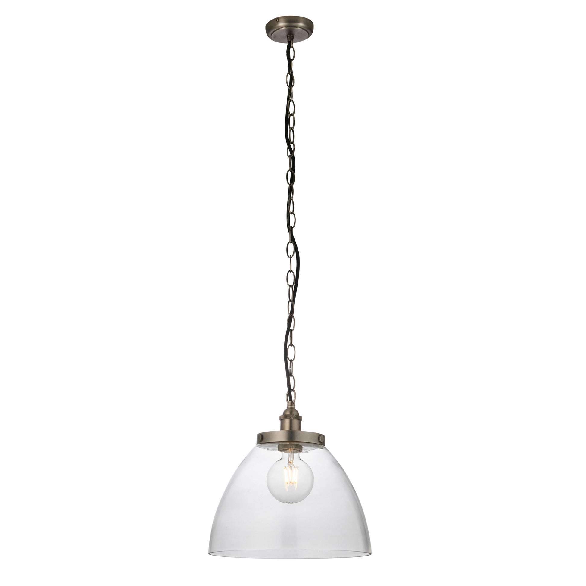 Hansen Grand 1 Pendant Light Brushed Silver – Silver