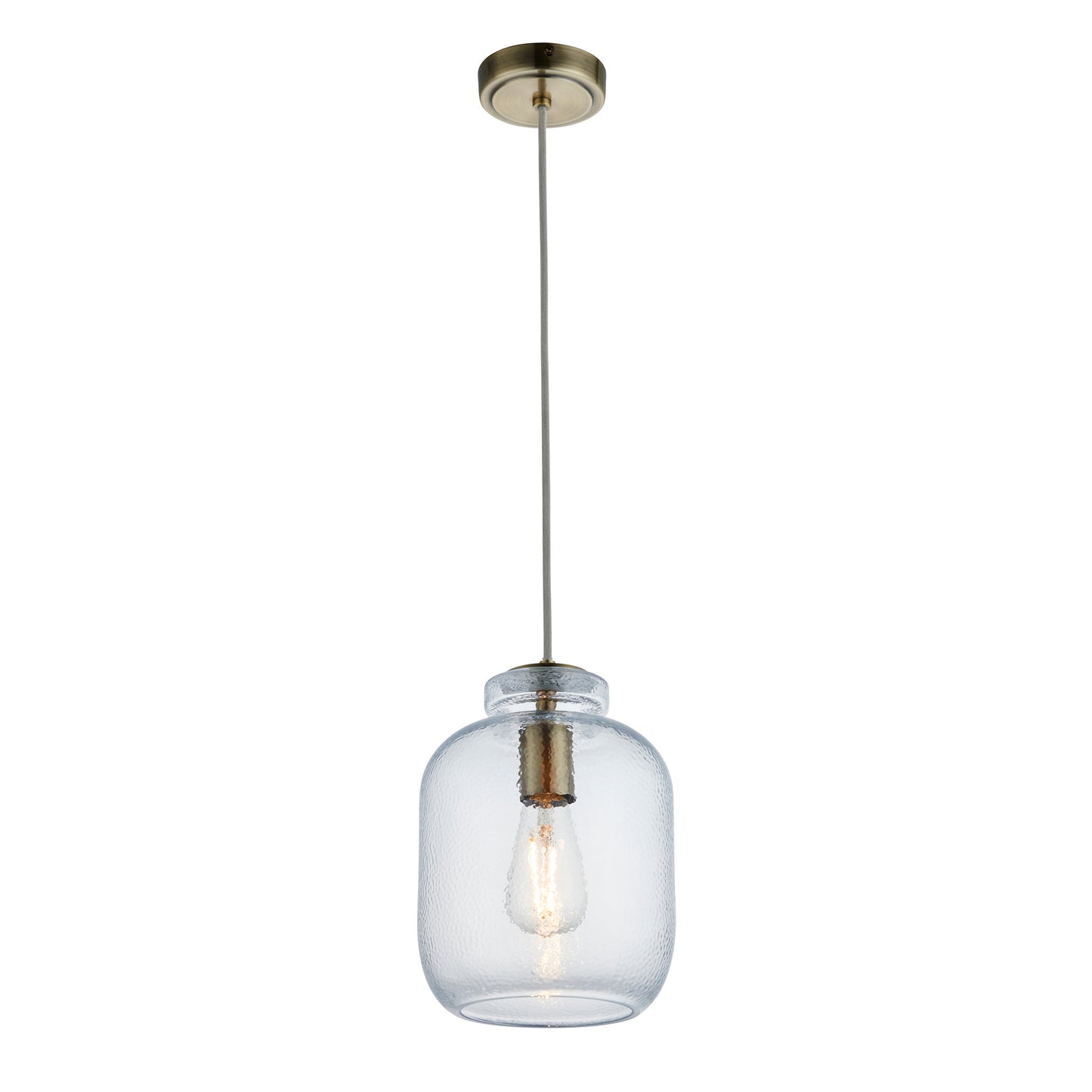 Lyra 1 Pendant Light Antique Brass – Brass