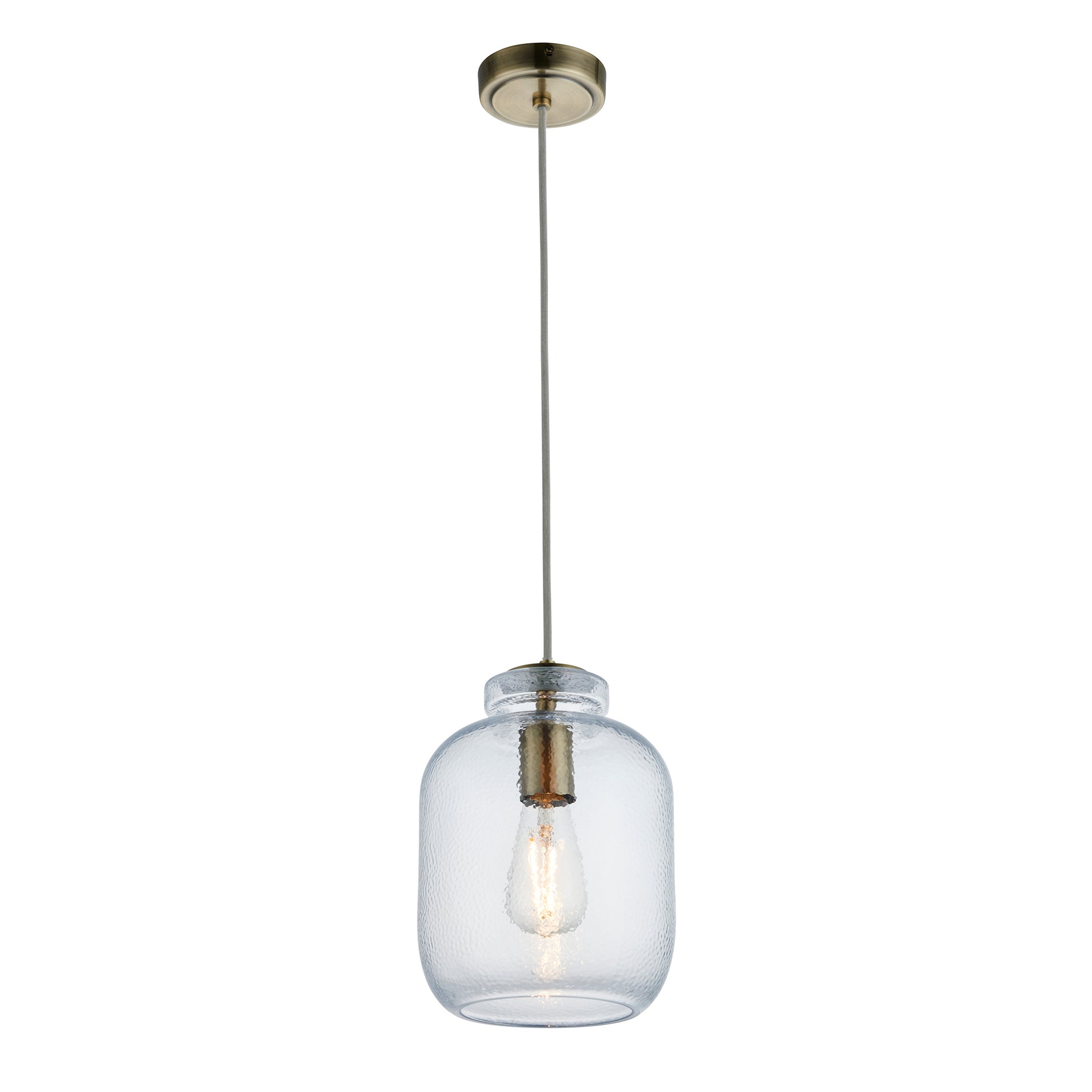 Lyra 1 Pendant Light Antique Brass – Brass