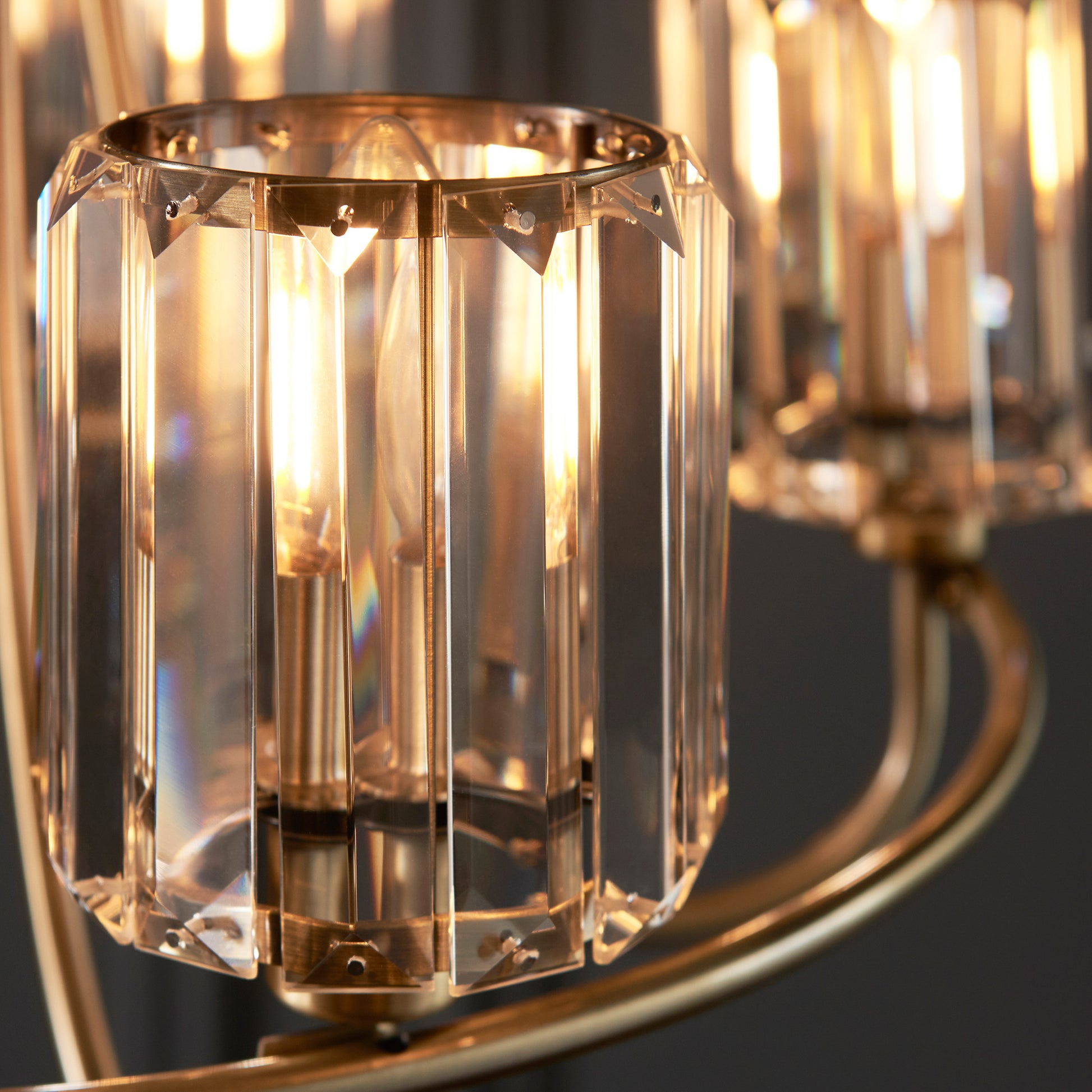 Berenice 5 Pendant Light Antique Brass – Brass