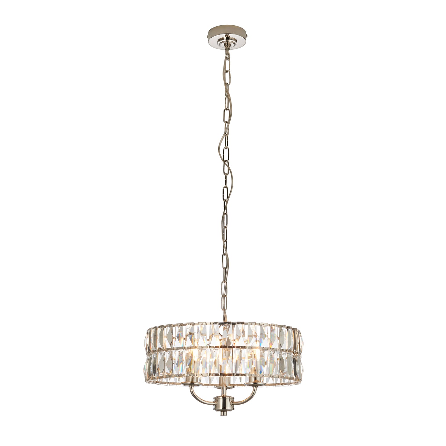 Clifton 3 Pendant Light Bright Nickel – Nickel