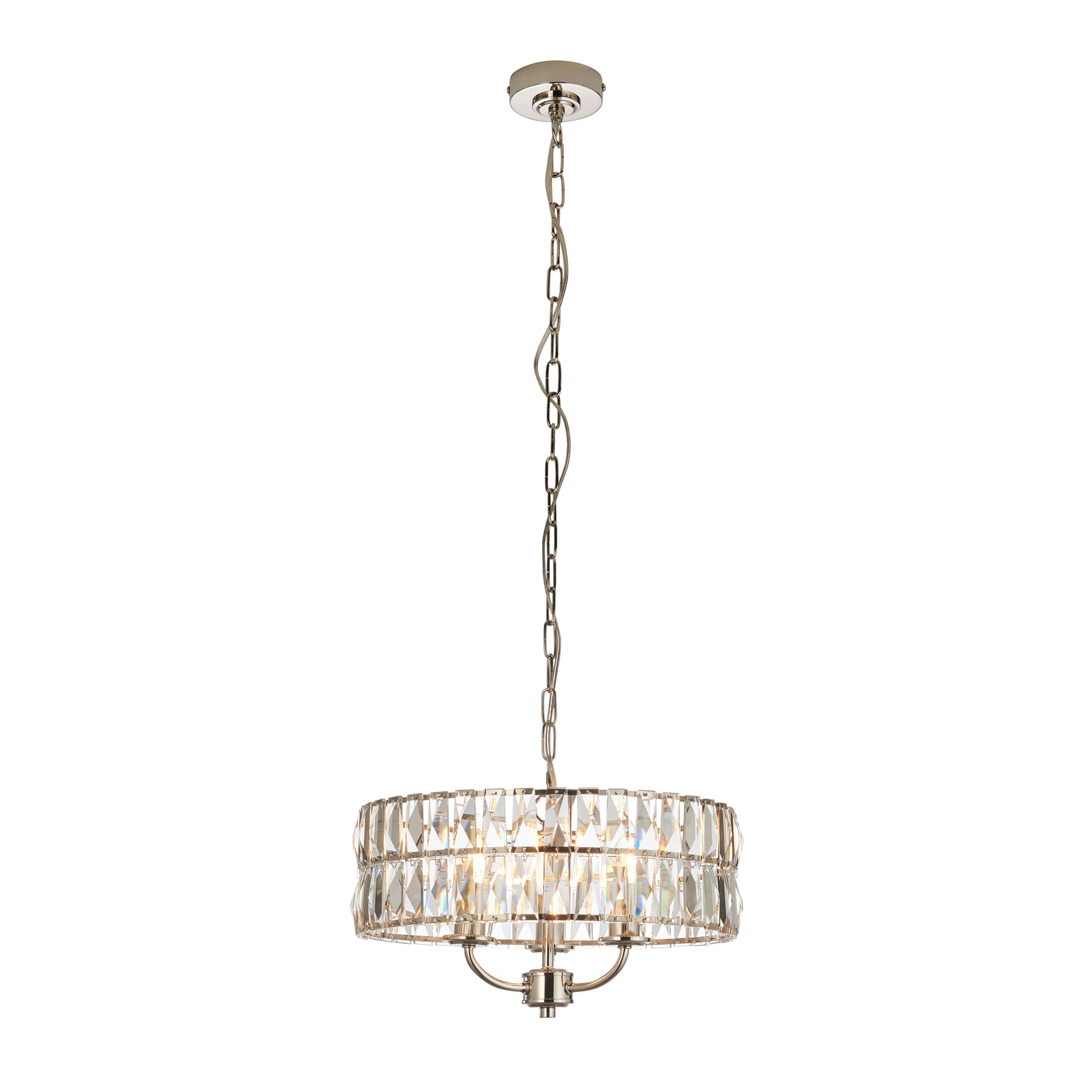 Clifton 3 Pendant Light Bright Nickel – Nickel