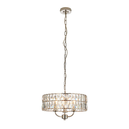 Clifton 3 Pendant Light Bright Nickel – Nickel