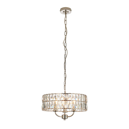Clifton 3 Pendant Light Bright Nickel – Nickel