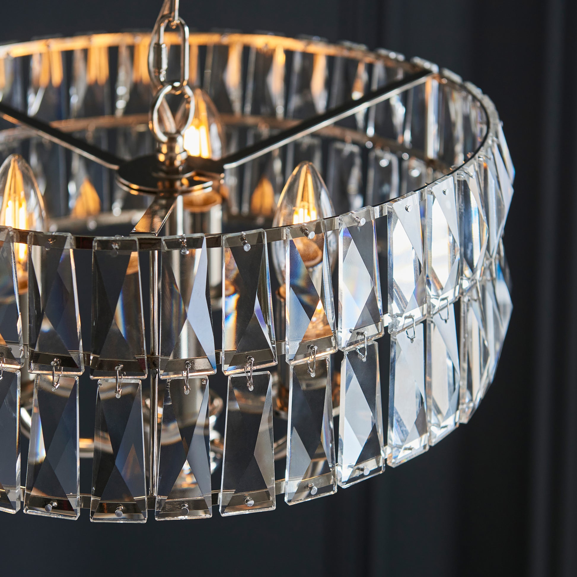 Clifton 3 Pendant Light Bright Nickel – Nickel