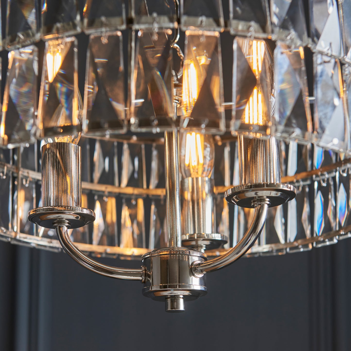 Clifton 3 Pendant Light Bright Nickel – Nickel