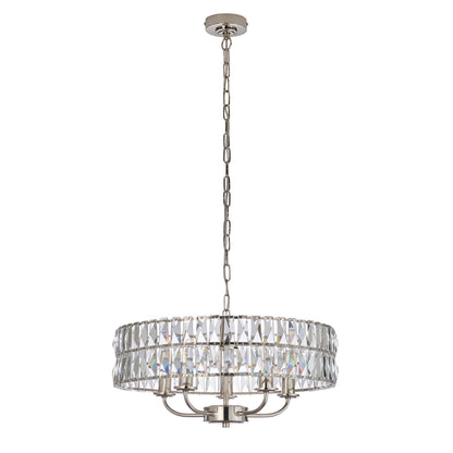Clifton 5 Pendant Light Bright Nickel – Nickel