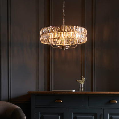 Clifton 5 Pendant Light Bright Nickel – Nickel