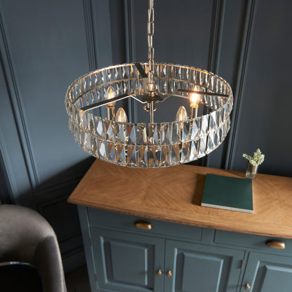 Clifton 5 Pendant Light Bright Nickel – Nickel