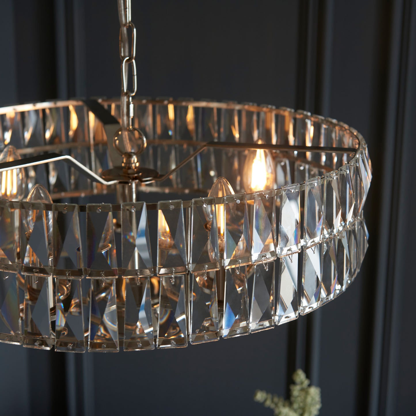Clifton 5 Pendant Light Bright Nickel – Nickel