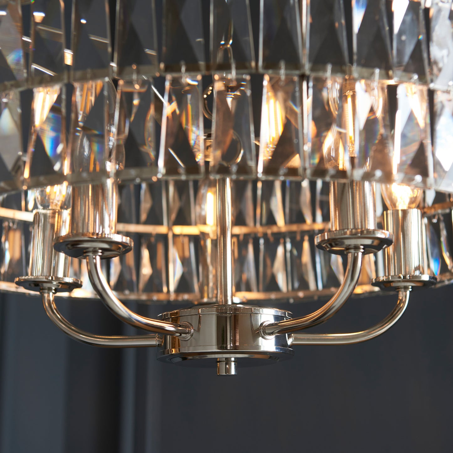 Clifton 5 Pendant Light Bright Nickel – Nickel