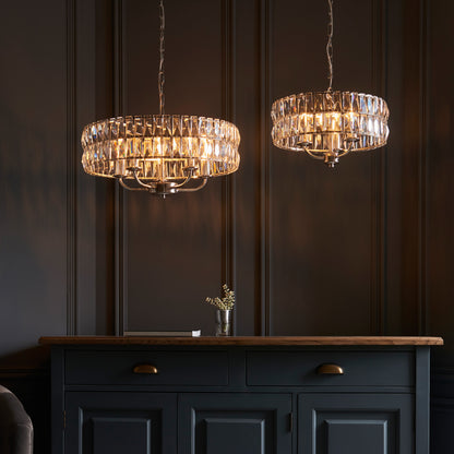 Clifton 5 Pendant Light Bright Nickel – Nickel