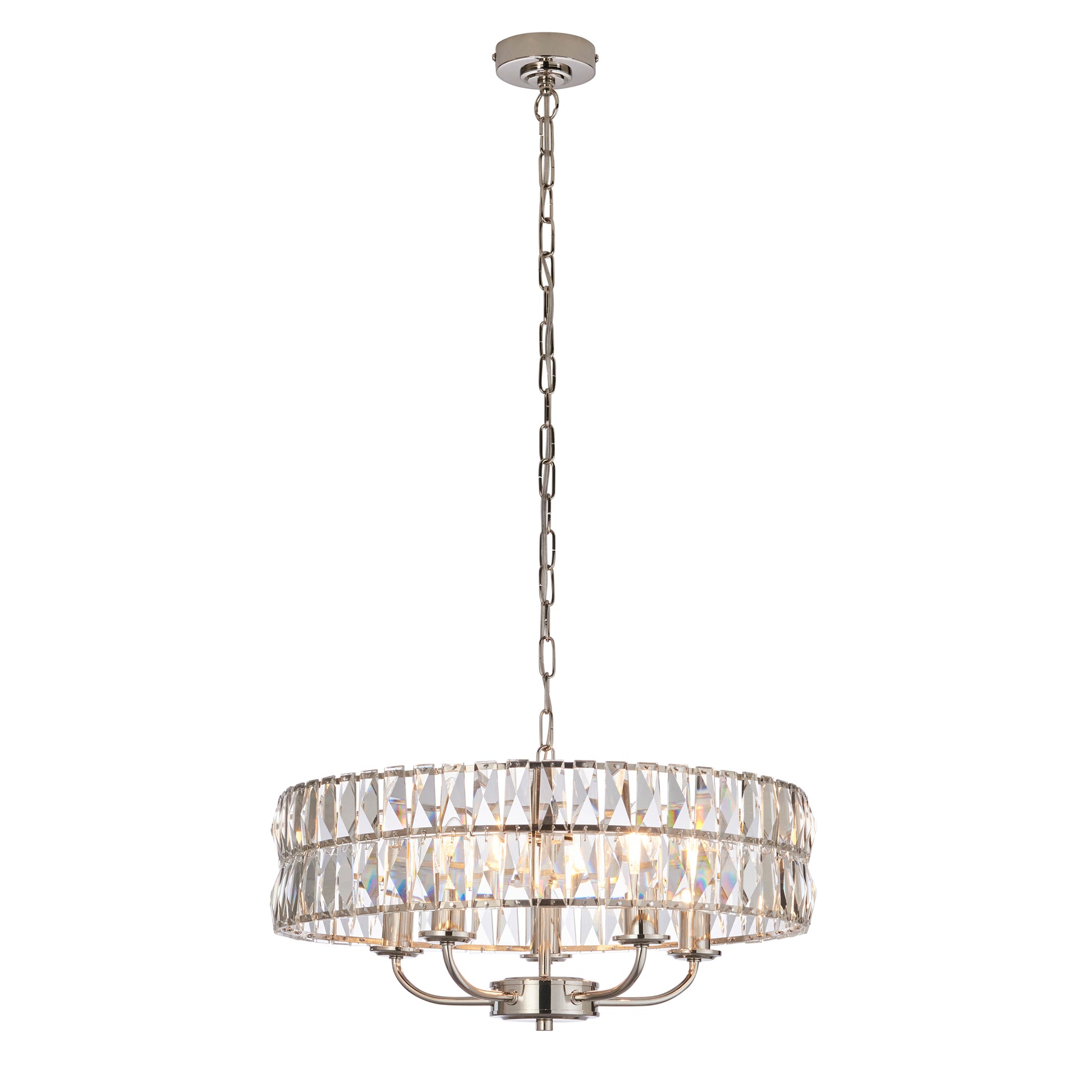 Clifton 5 Pendant Light Bright Nickel – Nickel