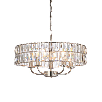 Clifton 5 Pendant Light Bright Nickel – Nickel