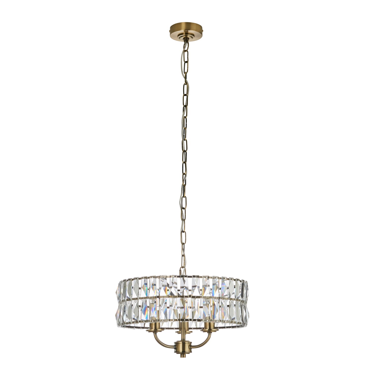 Clifton 3 Pendant Light Antique Brass – Brass