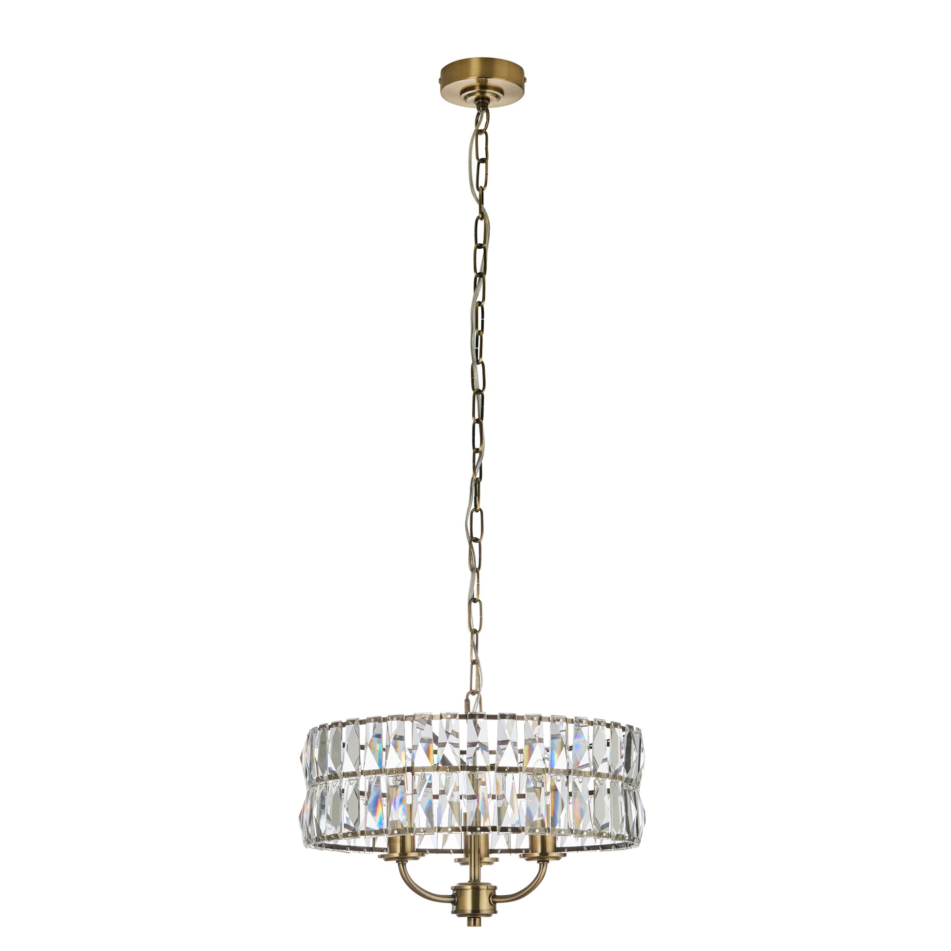 Clifton 3 Pendant Light Antique Brass – Brass