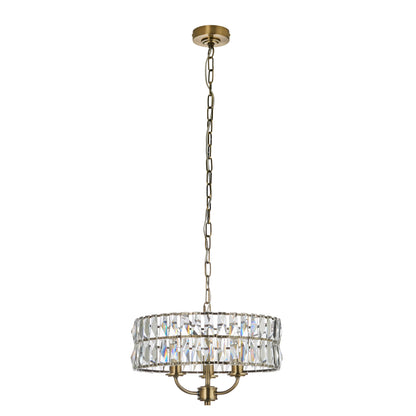 Clifton 3 Pendant Light Antique Brass – Brass