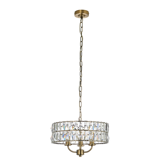 Clifton 3 Pendant Light Antique Brass – Brass