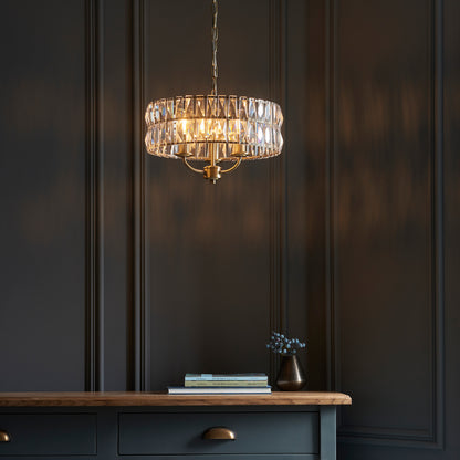 Clifton 3 Pendant Light Antique Brass – Brass