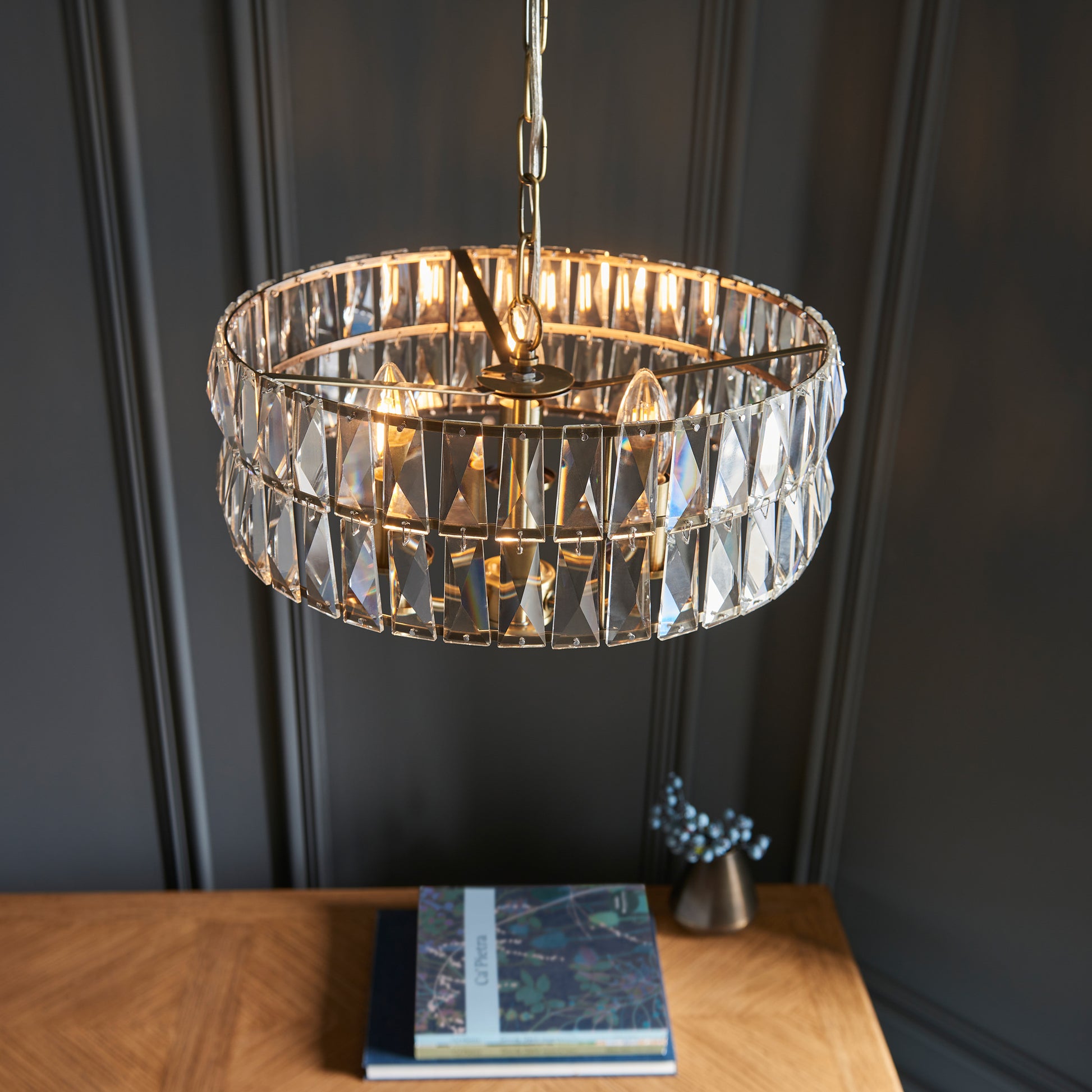 Clifton 3 Pendant Light Antique Brass – Brass