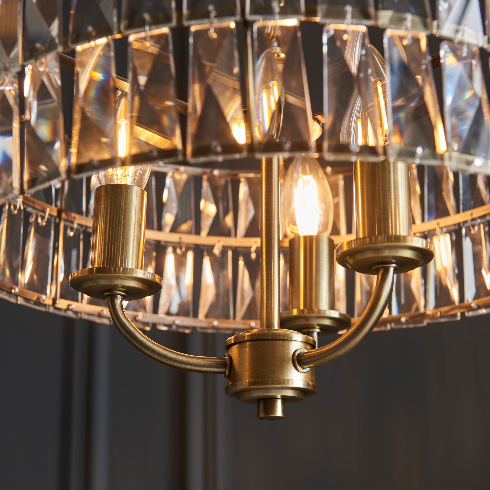 Clifton 3 Pendant Light Antique Brass – Brass