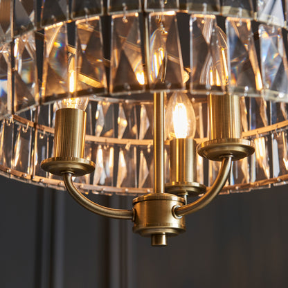 Clifton 3 Pendant Light Antique Brass – Brass