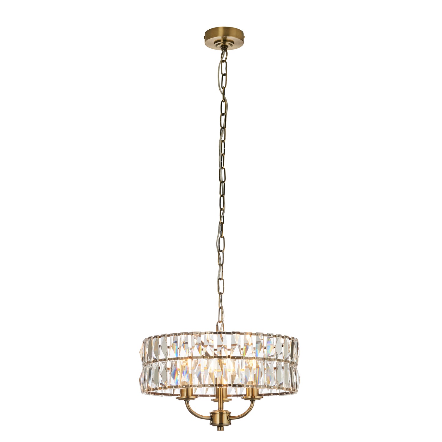 Clifton 3 Pendant Light Antique Brass – Brass