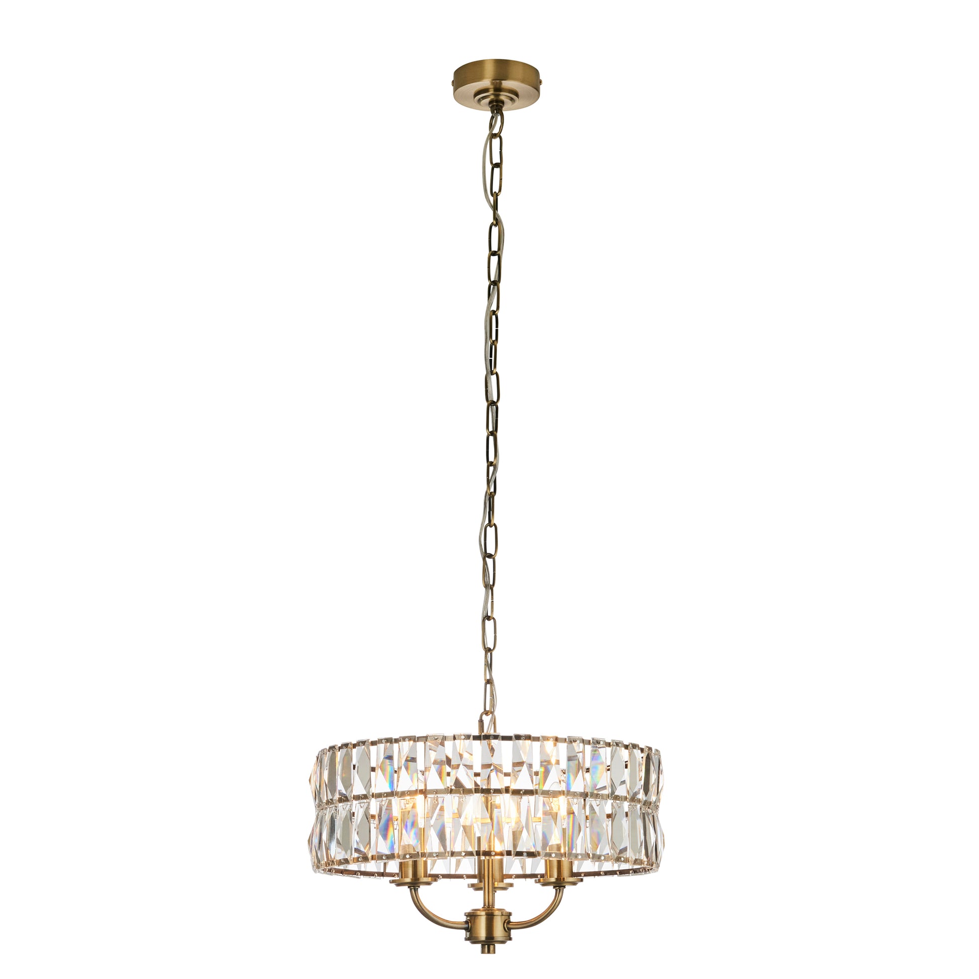 Clifton 3 Pendant Light Antique Brass – Brass