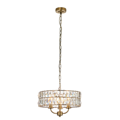 Clifton 3 Pendant Light Antique Brass – Brass