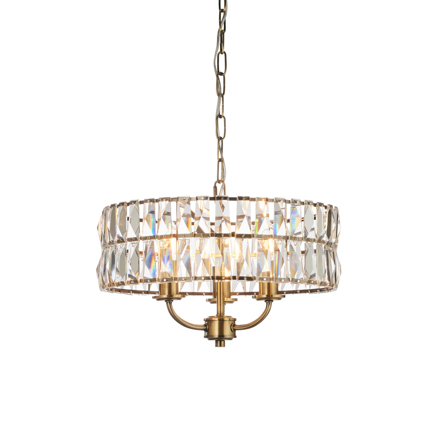 Clifton 3 Pendant Light Antique Brass – Brass