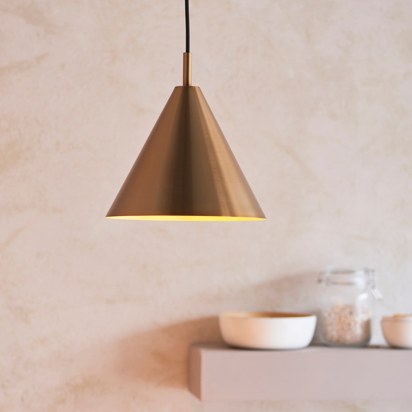 Cape Pendant Light Antique Brass – Brass