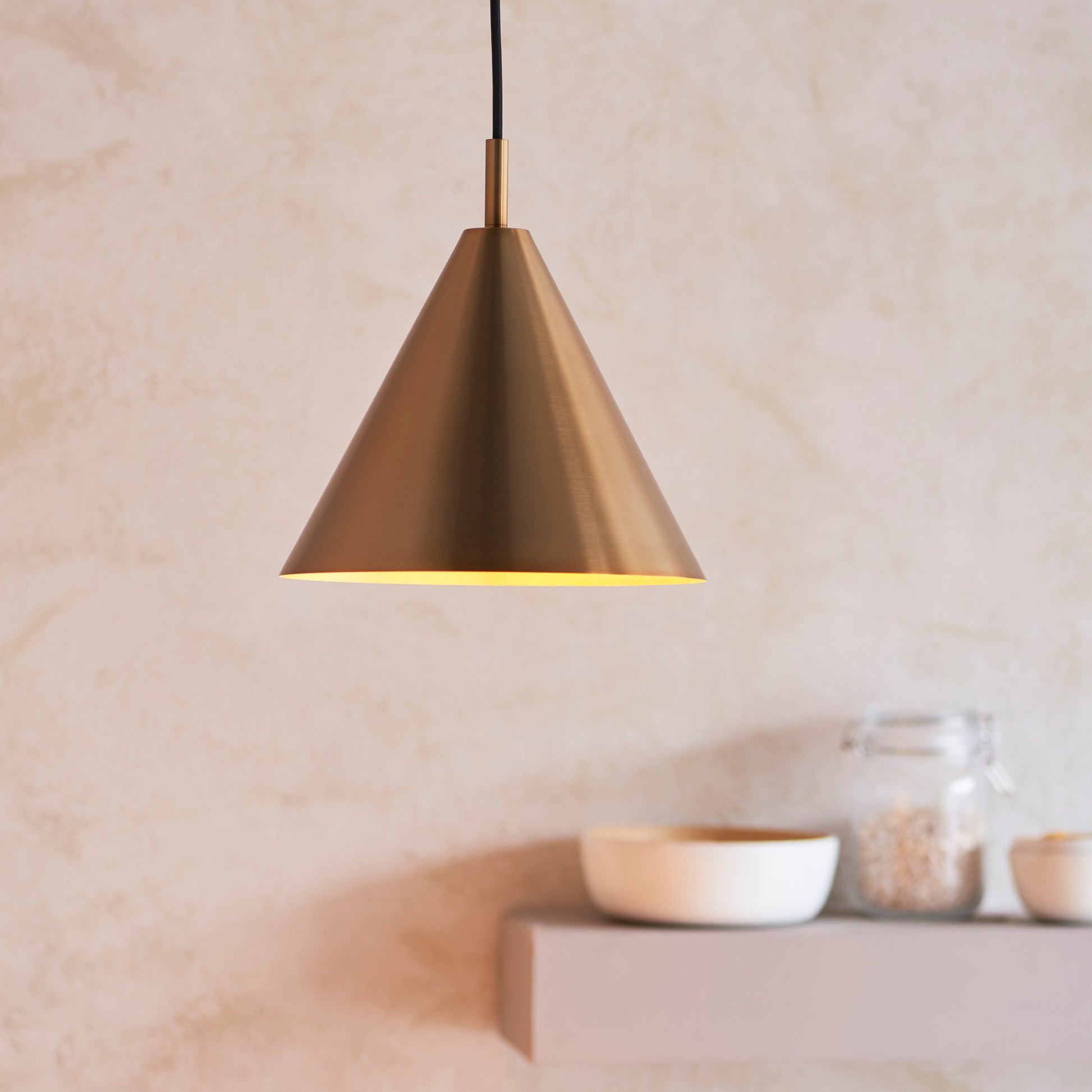 Cape Pendant Light Antique Brass – Brass