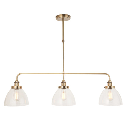 Hansen 3 Pendant Light Antique Brass – Brass