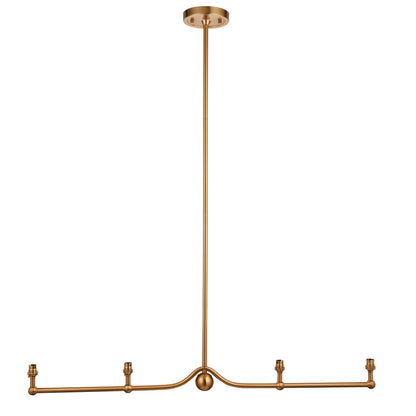 Santiago 4 Pendant Light Fitting Brushed Brass – Brass